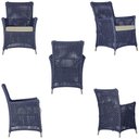Ver imagem 3 de 2 Poltronas e 1 Mesa Igapó Alumínio Fendi Corda Náutica E7 Azul