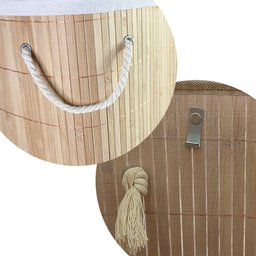 Cesto de Roupas de Bambu - 6