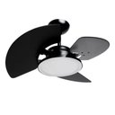 Ver imagem 1 de Ventilador de Teto Tron 130W 3 Pás Preto Aventador LED 110V