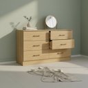 Ver imagem 1 de Cômoda Moderna 6 Gavetas 136cm Soft Soluzione Móveis