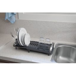 Escorredor de Louça Inox Secador e Porta Talheres Grafite Tramontina - 1