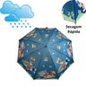 Guarda Chuva Infantil Automático Sombrinha Criança com Estampa de Pvc Menino ou Menina Animais - 3