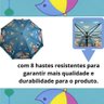 Guarda Chuva Infantil Automático Sombrinha Criança com Estampa de Pvc Menino ou Menina Animais - 4