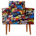 Ver imagem 3 de Kit 2 Cadeira Poltrona Consultório Escritório Recepção Reforçadas Nina Romero Britto