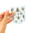 Ver imagem 5 de Kit 6unds Caneca de Café 250ml em Vidro Modelo Olho Grego