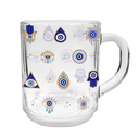 Ver imagem 2 de Kit 6unds Caneca de Café 250ml em Vidro Modelo Olho Grego