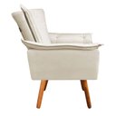Ver imagem 1 de Kit 02 Poltronas Opala Veludo Bege