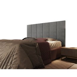 Cabeceira Cama Box Casal 1.38 Flora:Cinza - 1
