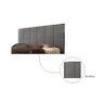Cabeceira Cama Box Casal 1.38 Flora:Cinza - 3