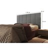 Cabeceira Cama Box Casal 1.38 Flora:Cinza - 4