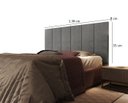 Ver imagem 4 de Cabeceira Cama Box Casal 1.38 Flora:Cinza