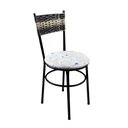 Ver imagem 4 de 2 Cadeiras Pretas para Cozinha Viena Cappuccino Premium:Floral Areia
