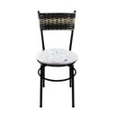 Ver imagem 3 de 2 Cadeiras Pretas para Cozinha Viena Cappuccino Premium:Floral Areia