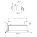 Ver imagem 3 de Sofá Weston 2 Lugares Couro Café 168cm - 69982