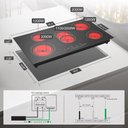 Ver imagem 6 de Vbgk Cooktop Elétrico 36" 8600w com 5 Bocas, Controle Touch e Timer (preto)