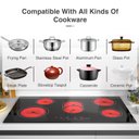 Ver imagem 5 de Vbgk Cooktop Elétrico 36" 8600w com 5 Bocas, Controle Touch e Timer (preto)