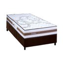 Ver imagem 1 de Conjunto Box Solteiro: Colchão Espuma Paropas D45 Resiste Hotel Douface + Base Crc Suede Brown (
