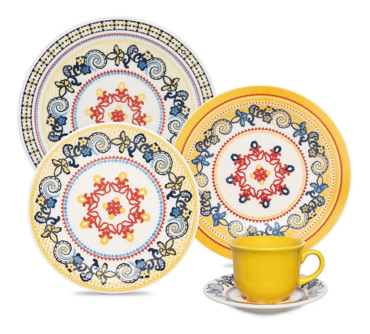 Prato Lanche Sobremesa 20cm Floreal La Pollera - 2