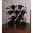 Ver imagem 7 de Adega de Mesa Bancada Vinho Garrafa Champanhe Colméia 8 Garrafas Acabamento Preto Bar Casa Cozinha