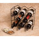 Ver imagem 3 de Adega de Mesa Bancada Vinho Garrafa Champanhe Colméia 8 Garrafas Acabamento Preto Bar Casa Cozinha