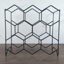 Ver mais imagens de Adega de Mesa Bancada Vinho Garrafa Champanhe Colméia 8 Garrafas Acabamento Preto Bar Casa Cozinha