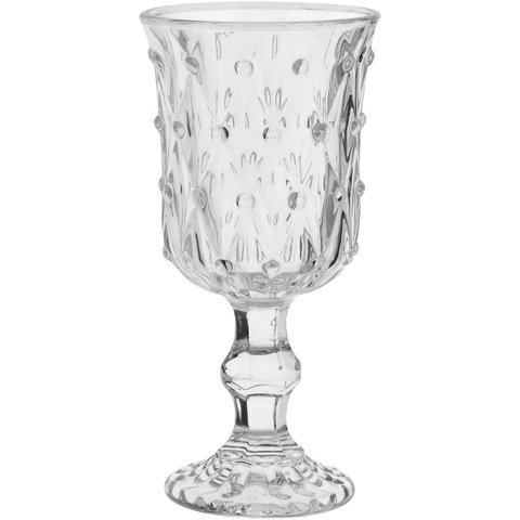 TAÇA ÁGUA 16x8x8cm 200ml VIDRO TRANSP 6PÇ