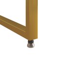 Ver imagem 4 de Mesa de Cabeceira Industrial Marrocos Ferro Dourado e Tampo Branco