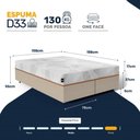 Ver imagem 4 de Cama Box com Colchão Ortopédico de Espuma D33 a Vácuo Sonno Full - Lucas Home - Queen