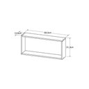 Ver imagem 3 de Nicho Organizador Retangular 69,3cm Multimóveis Cr40154 Branco