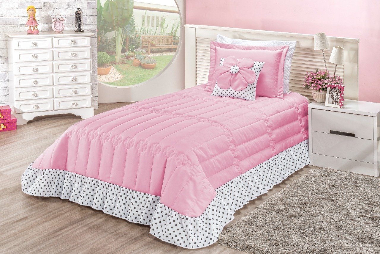 ROUPA DE CAMA SOLTEIRO INFANTIL GIRL KIT COBRE LEITO MENINA KIDS 04 ...