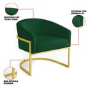 Ver imagem 3 de Poltrona Sala Decorativa Industrial Dourada Kit 2 Arielle Suede D03 - D’Rossi