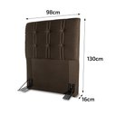Ver imagem 3 de Cabeceira Cama Box Solteiro 98cm Suede Velut Marrom - King House