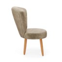 Ver imagem 6 de Cadeira Estofada para Mesa de Jantar Recepção Camarim Ergonômica Pés de Madeira Resistente