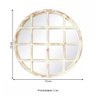 Espelho Decorativo Vitral Redondo 73cm Patina Branca - In House Decor - 4