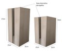 Ver imagem 2 de Kit Cachepo Decorativo Vaso para Plantas em Mdf com Espelho