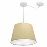 Lustre Cone com Desvio Md-4280 30x40cm Bivolt Algodão Crú - 1