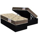 Ver imagem 1 de Cama Box Baú Solteiro: Colchão Ortopédico Orthoflex D33 - Ep Matera + Base Crc Suede Black(88x188