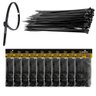 1500 Enforca Gato Cinta Plástica Abraçadeira Lacre de Nylon 3.6x100mm Fita Hellerman 10cm Preto Atac - 1