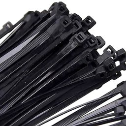 1500 Enforca Gato Cinta Plástica Abraçadeira Lacre de Nylon 3.6x100mm Fita Hellerman 10cm Preto Atac - 5