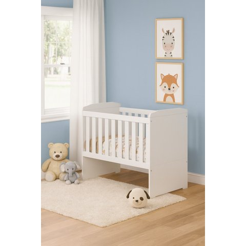 Berço Bebê MDF Branco Moderno Quarto Infantil 3 Em 1  Berço Mini Cama E Cama Infantil Completo