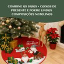 Ver imagem 7 de Saia Tapete Base Árvore de Natal Modelo 9 Decoração Papai Noel Enfeite Natalino Luxo Luvinco
