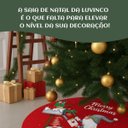 Ver imagem 3 de Saia Tapete Base Árvore de Natal Modelo 9 Decoração Papai Noel Enfeite Natalino Luxo Luvinco