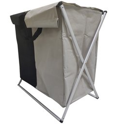 Cesto Organizador De roupa Duplo Dobravel Impermeavel C Alça 128 L Portatil Resistente Lavanderia - 5