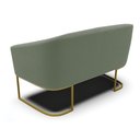 Ver imagem 7 de Sofá Namoradeira 2 Lugares Industrial Dourado Stella Bouclê Menta D03 - D'Rossi