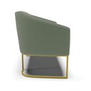 Ver imagem 6 de Sofá Namoradeira 2 Lugares Industrial Dourado Stella Bouclê Menta D03 - D'Rossi