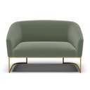 Ver imagem 5 de Sofá Namoradeira 2 Lugares Industrial Dourado Stella Bouclê Menta D03 - D'Rossi