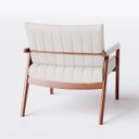 Ver imagem 6 de Poltrona Decorativa Para Sala Atenas Linho Cinza Claro Natural - Home Mobily