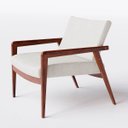 Ver imagem 3 de Poltrona Decorativa Para Sala Atenas Linho Cinza Claro Natural - Home Mobily