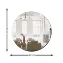 Ver imagem 3 de 2 Espelhos Redondo Decorativo Lapidado Premium Autocolante 40cm