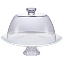 Ver imagem 2 de Boleira White com Tampa e Pé Opaline em Vidro Ø25cm – Ruvolo
